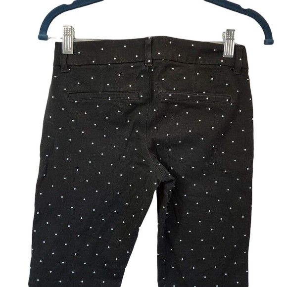 Old Navy Pixie Pants Womens Size 0 Black White Dot Print Stretch Black - Picture 4 of 10